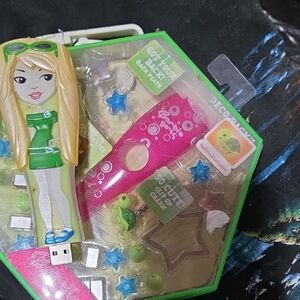 Barbie Green and Pink USB Doll Set